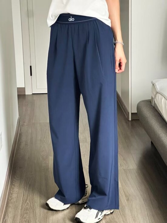 ALO Yoga Pants - ALO Yoga Suit Up Trouser💙Navy Blue|Wide Leg|Regular|On-Trend|NWT🛍